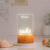 Floral Personalized LED Lamp